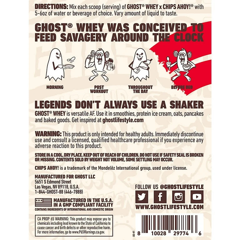 Ghost 100% Whey Protein - 2 lb., 26 Serve