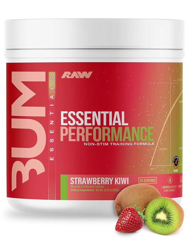 BUM Essential Essential Pre Workout – Energy, Focus & Pump | 200mg Caffeine | L-Citrulline 4g