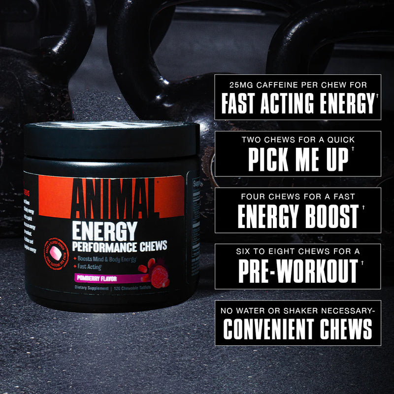 Animal Pre-Energy Chews 120