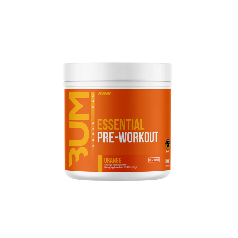 BUM Essential Essential Pre Workout – Energy, Focus & Pump | 200mg Caffeine | L-Citrulline 4g