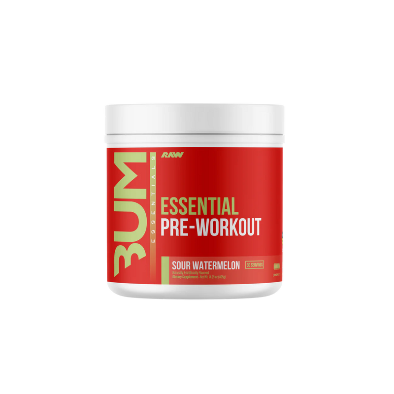 BUM Essential Essential Pre Workout – Energy, Focus & Pump | 200mg Caffeine | L-Citrulline 4g