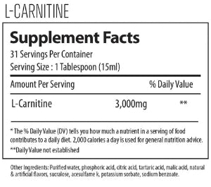 Alpha Supps L Carnitine 3000