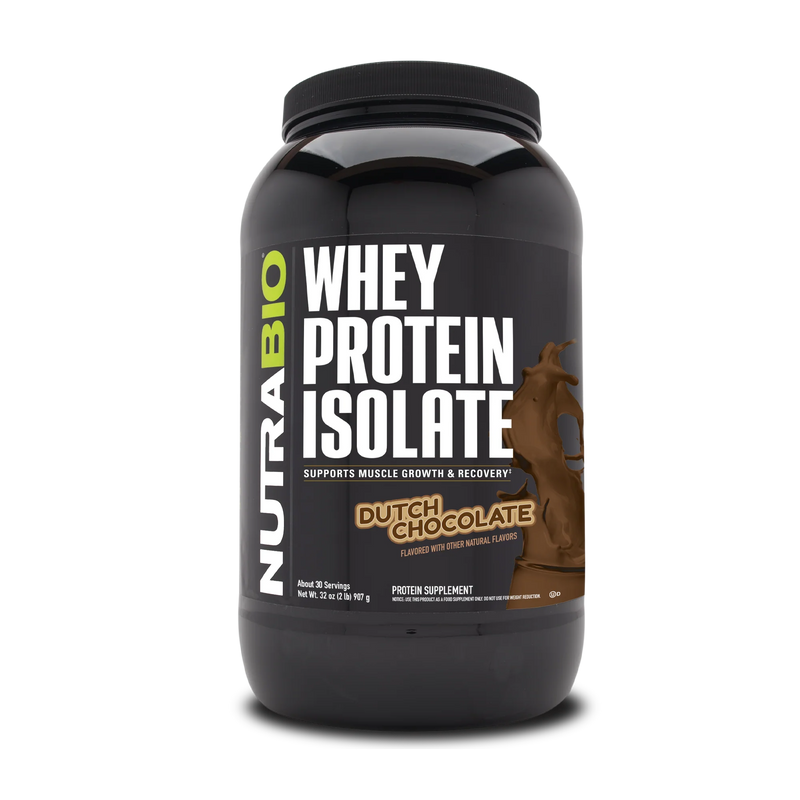 NutraBio Whey Protein Isolate 2lb