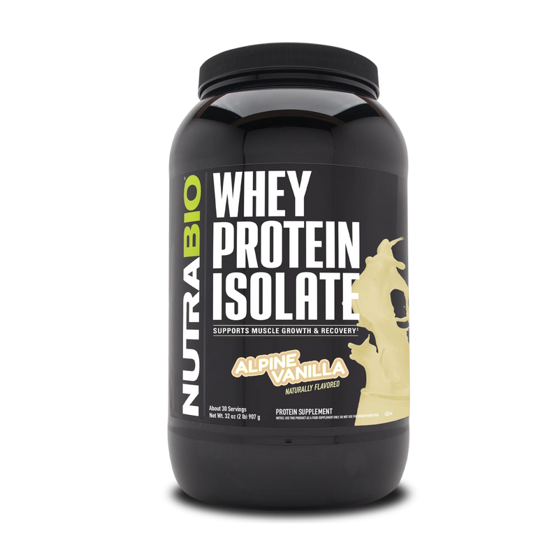 NutraBio Whey Protein Isolate 2lb