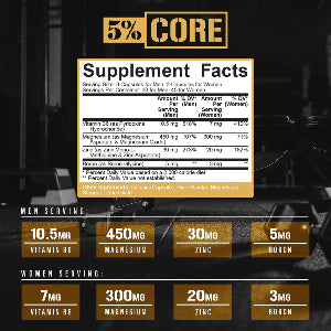 5% Core ZMA 90caps