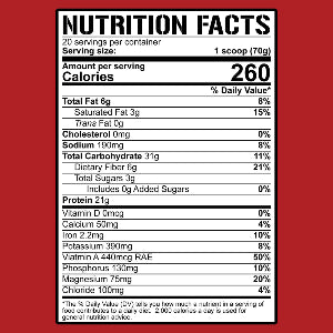 5% Real Carbs + Protein 22sv Sweet Potato
