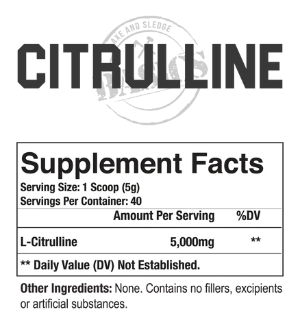 Axe & Sledge Basics Citrulline