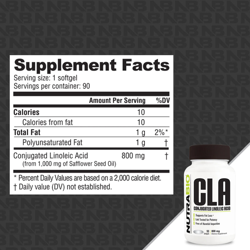 NutraBio CLA 800ng- 90softgels