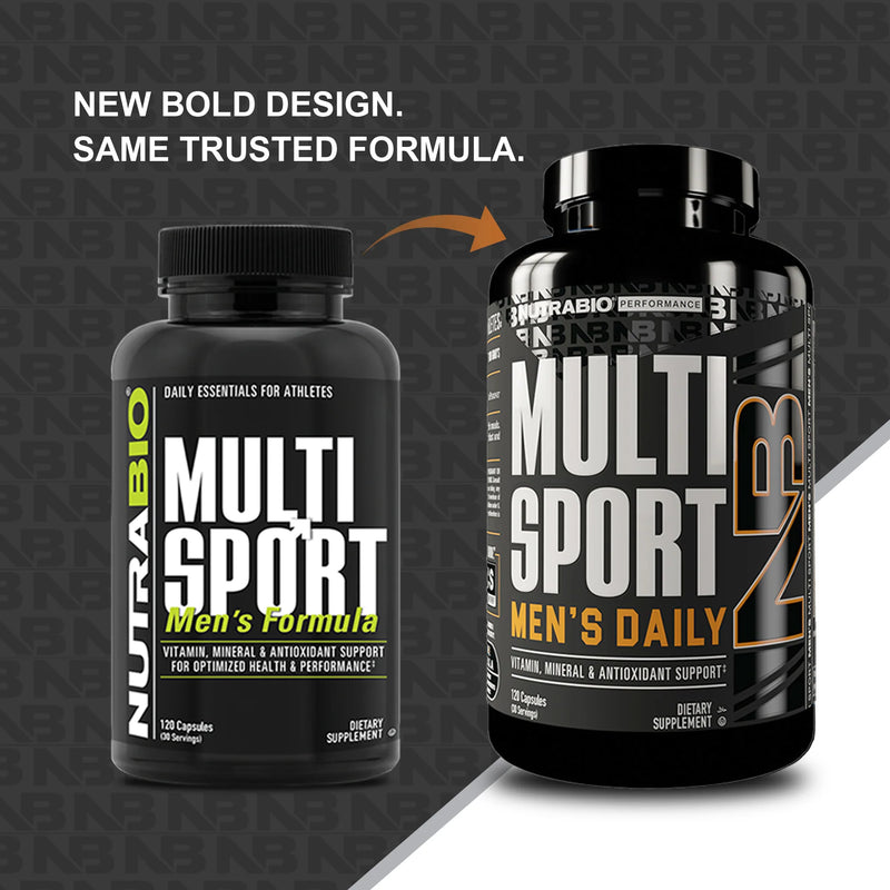 NutraBio MultiSport for Men 120VegCaps
