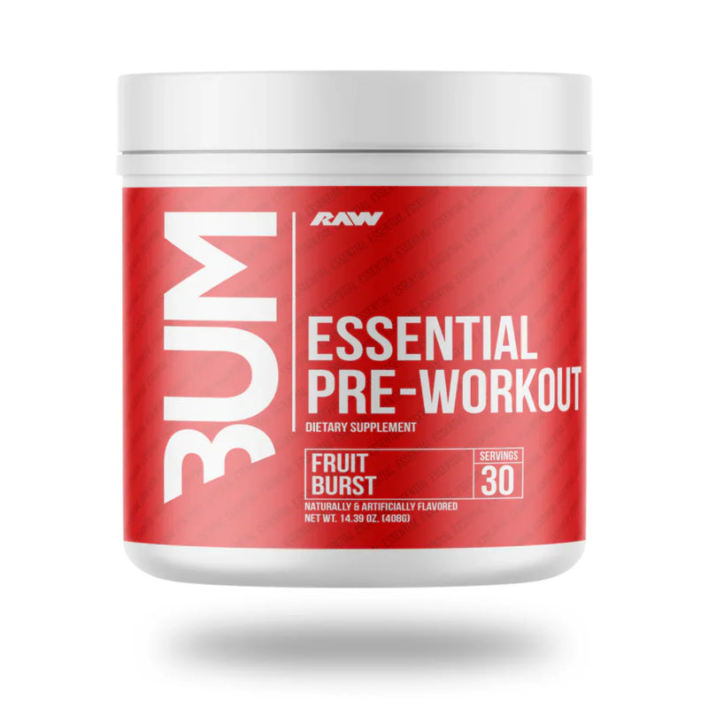 BUM Essential Essential Pre Workout – Energy, Focus & Pump | 200mg Caffeine | L-Citrulline 4g