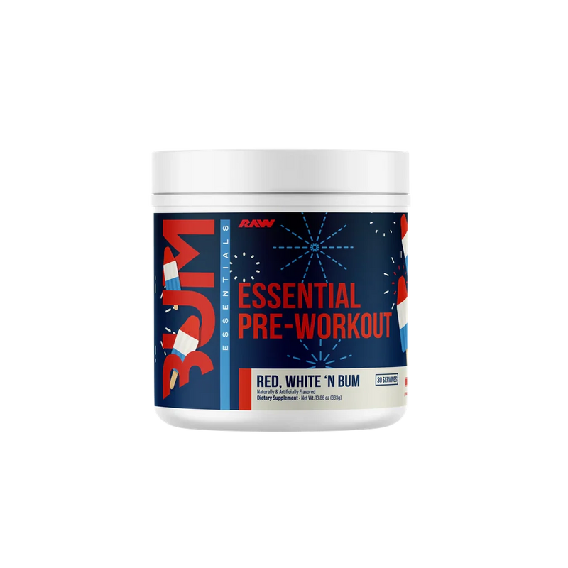 BUM Essential Essential Pre Workout – Energy, Focus & Pump | 200mg Caffeine | L-Citrulline 4g