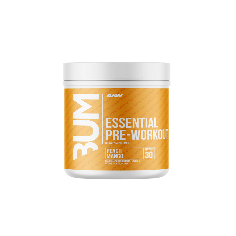 BUM Essential Essential Pre Workout – Energy, Focus & Pump | 200mg Caffeine | L-Citrulline 4g
