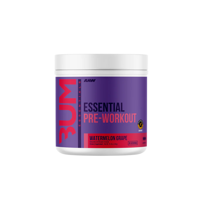 BUM Essential Essential Pre Workout – Energy, Focus & Pump | 200mg Caffeine | L-Citrulline 4g