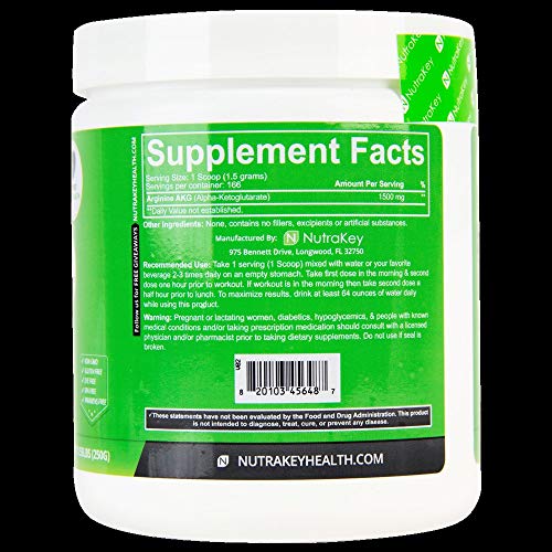 Nutrakey Arginine Powder 250g - Supplement Xpress Online