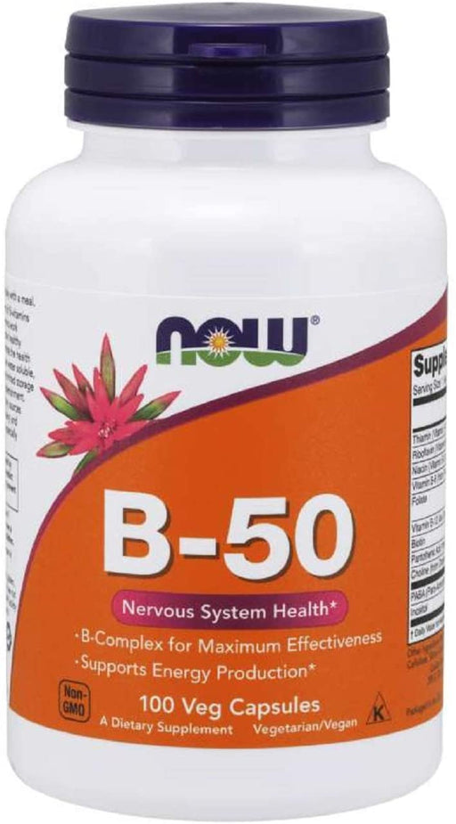 Now B-50 mg Veg Capsules - Supplement Xpress Online