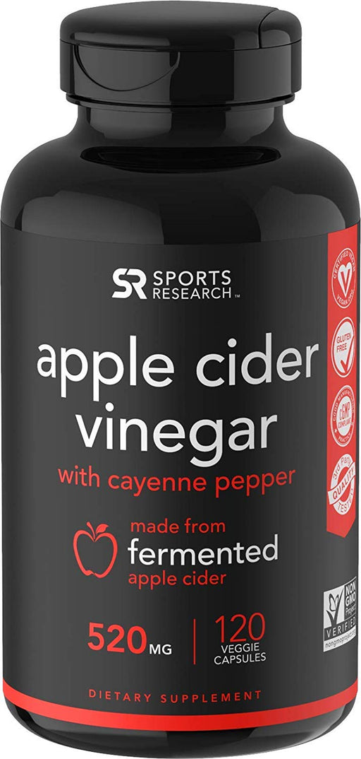 Sports Research Apple Cider Vinegar Pills 120 - Supplement Xpress Online