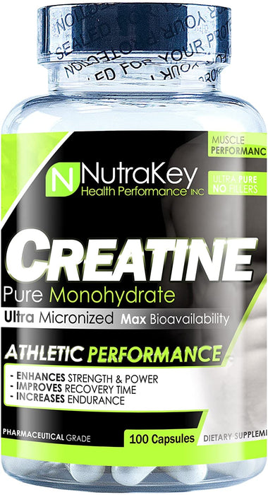 Nutrakey Creatine Monohydrate 100 Cap - Supplement Xpress Online