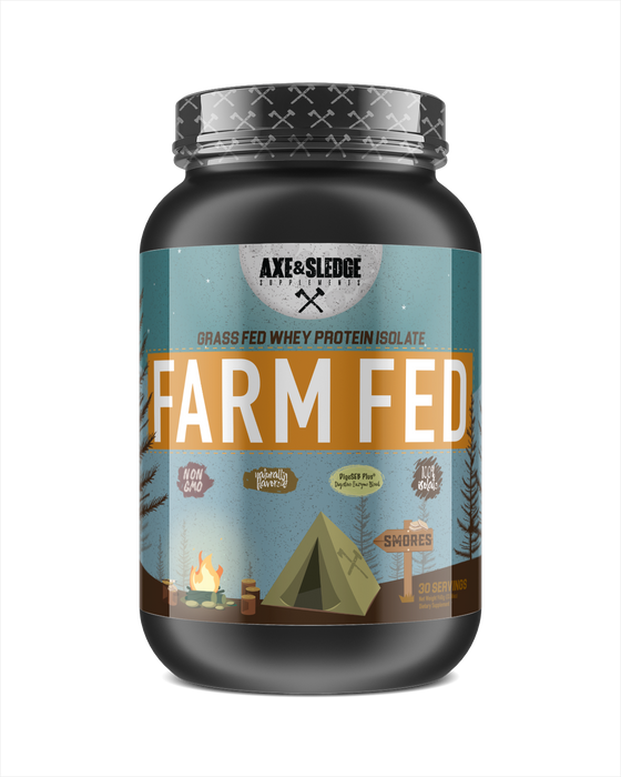 Axe & Sledge Farm Fed Grass Fed Whey Protein Isolate - Supplement Xpress Online