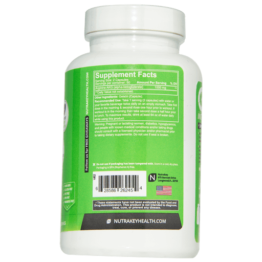 Nutrakey Arginine 100 caps - Supplement Xpress Online