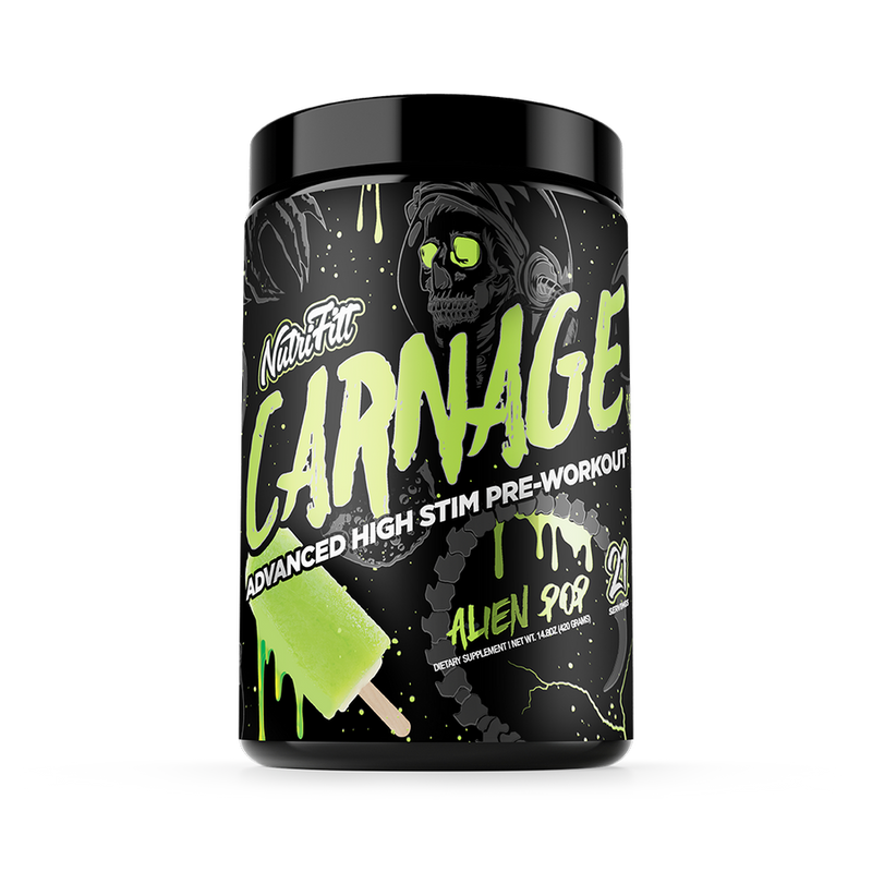 Nutrifitt Carnage High Stim Pre Workout - Supplement Xpress Online