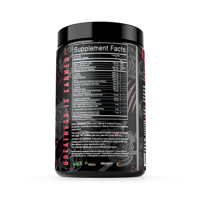 Nutrifitt Carnage High Stim Pre Workout - Supplement Xpress Online