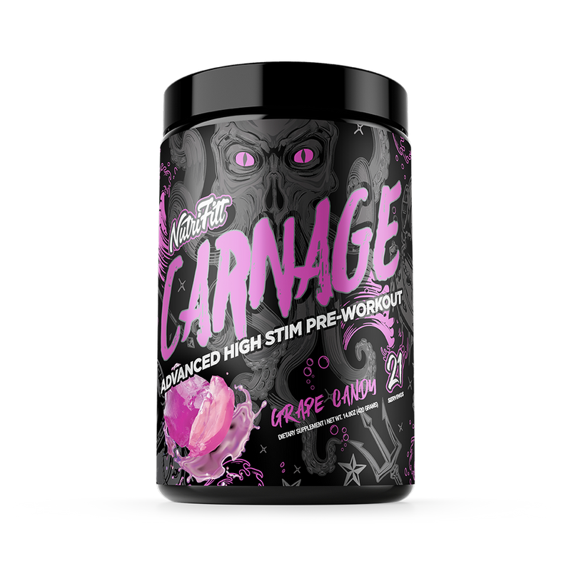 Nutrifitt Carnage High Stim Pre Workout - Supplement Xpress Online