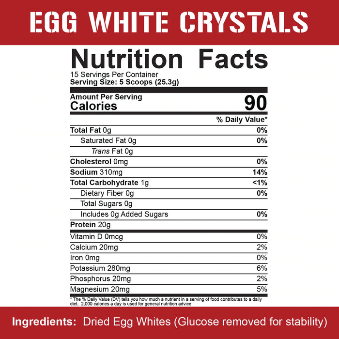 5% Egg White Crystals