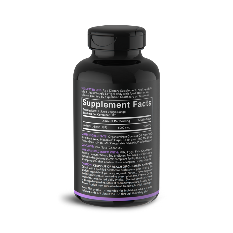 Sports Research Biotin 10,000 120 Caps - Supplement Xpress Online