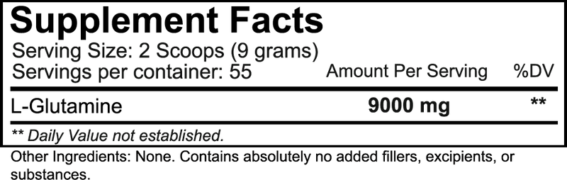 Nutrakey Glutamine 500g - Supplement Xpress Online