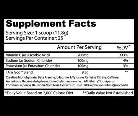 Insane Labz I Am God - Supplement Xpress Online