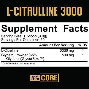 5% Core L-Citrulline 3000