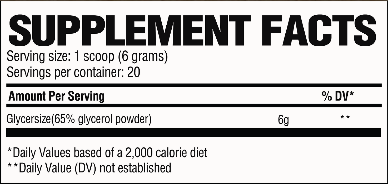 Raw Nutrition Pump2 Glycerol Supplement