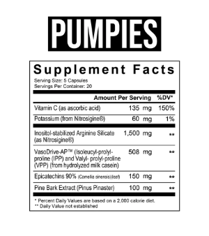Axe & Sledge Pumpies Nitric Oxide Support