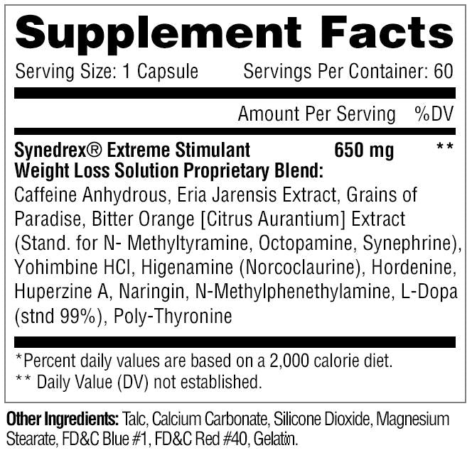 Metabolic Nutrition Synedrex - Supplement Xpress Online