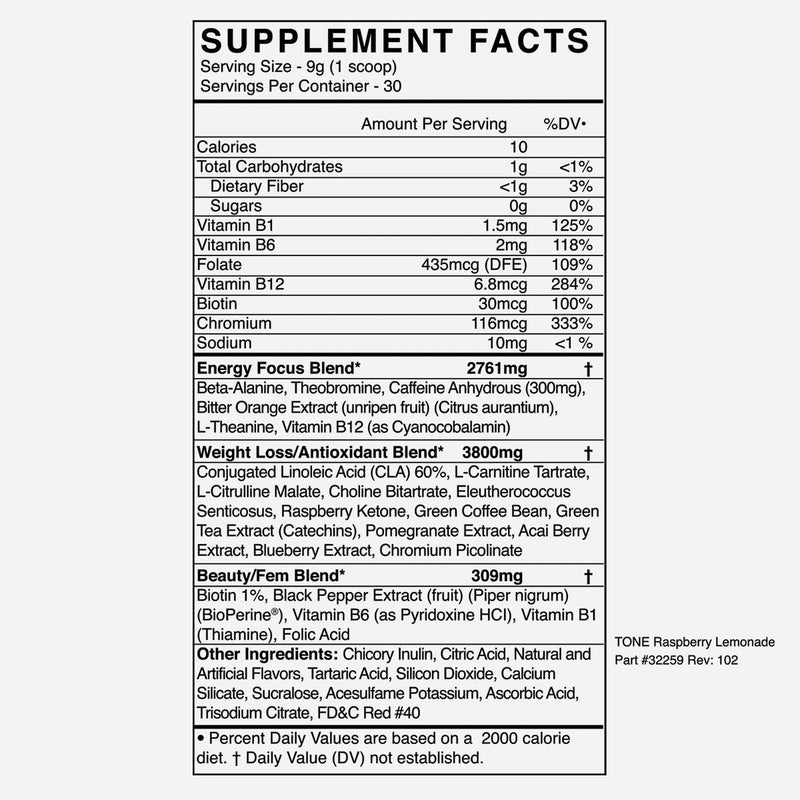 BlackMarket Tone Pre Workout - Supplement Xpress Online