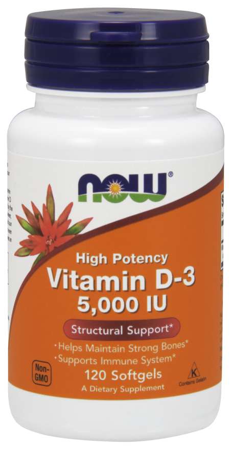 Now Vitamin D-3 5,000 IU - Supplement Xpress Online