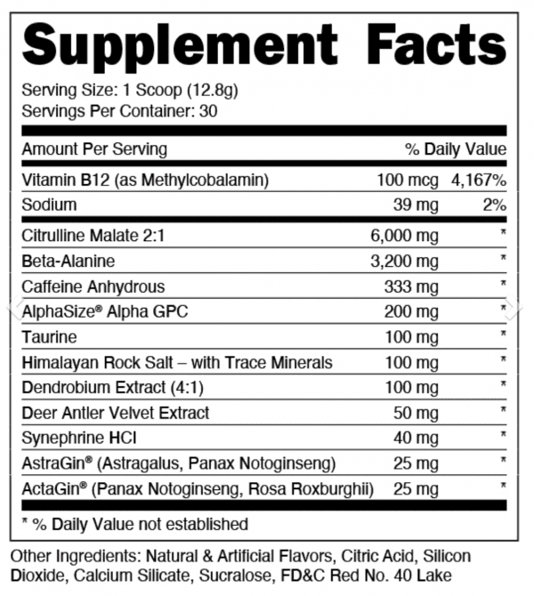 DAS Labs Woke AF High Stimulant Pre Workout - Supplement Xpress Online