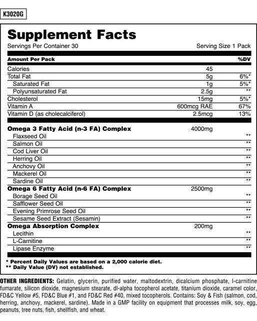 Universal Animal Omega - Supplement Xpress Online