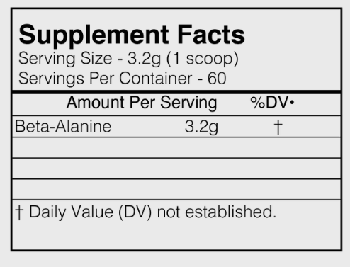 Blackmarket Beta Alanine Raw