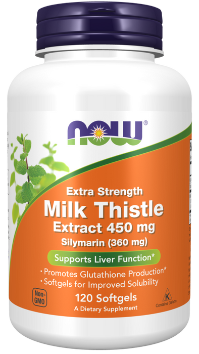 Milk Thistle Extract, Extra Strength 450 mg Softgels